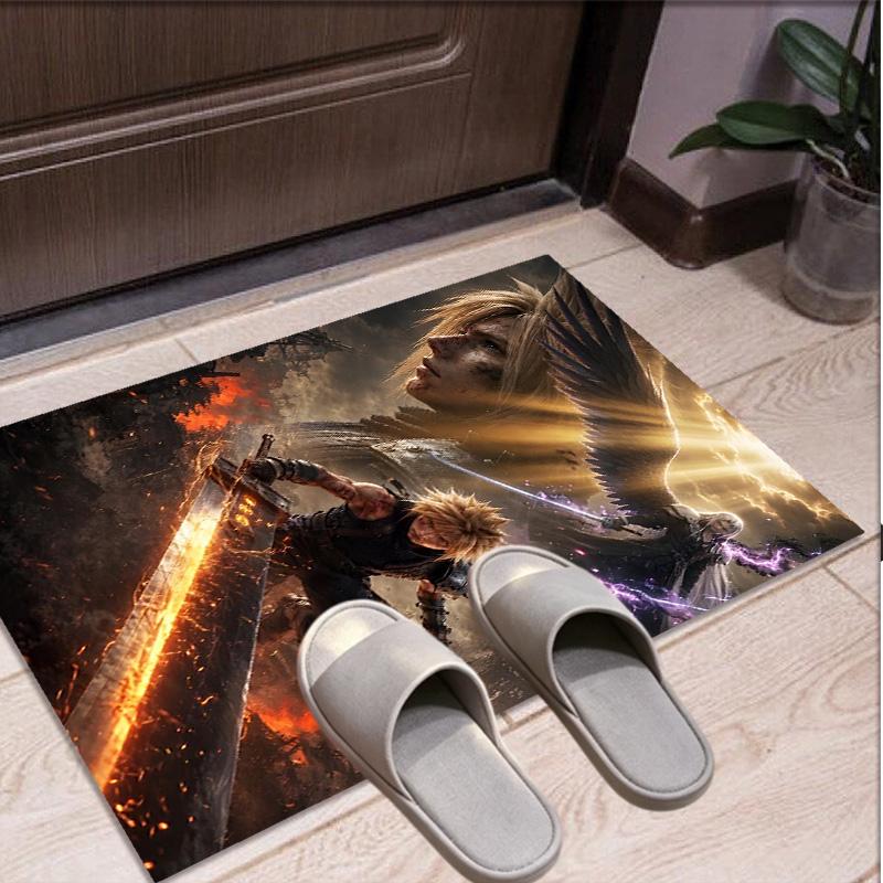 Final Fantasy Pattern Rug, Indoor/Outdoor Mat, for Picnic, Gameroom, Bedroom, Office, Living Room, Home Decor Carpet, Birthday Gift