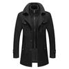 Autumn and Winter Men's Business Woolen Coat Fashion Double Collar Cold Resistant Woolen Men's Coat Woolen Coat Men