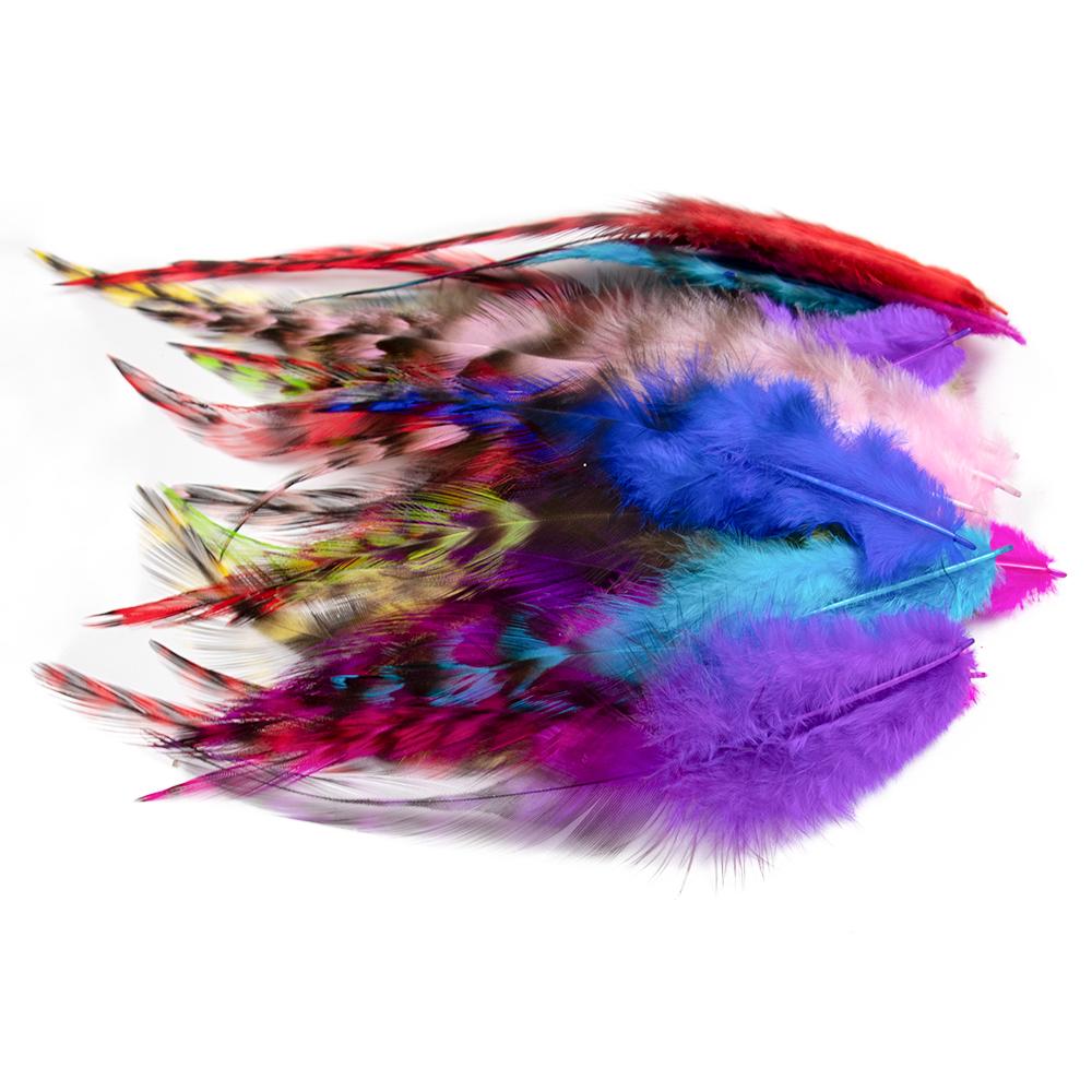 50/100PCS Natural Rooster Feathers Pheasant Feather 10-15cm/4-6inch Making Jewelry Earring Accessories Wedding Party Decoration