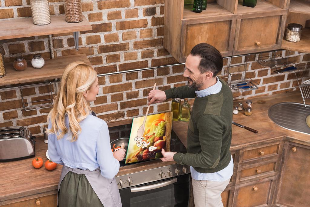 Szklana Płyta Deska Do Krojenia 52X40 Owoce