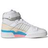 Adidas Originals Forum 84 High Кожаные Ретро Повседневные Высокие Кроссовки Женские Кроссовки Белый Бежевый Синий GY8164