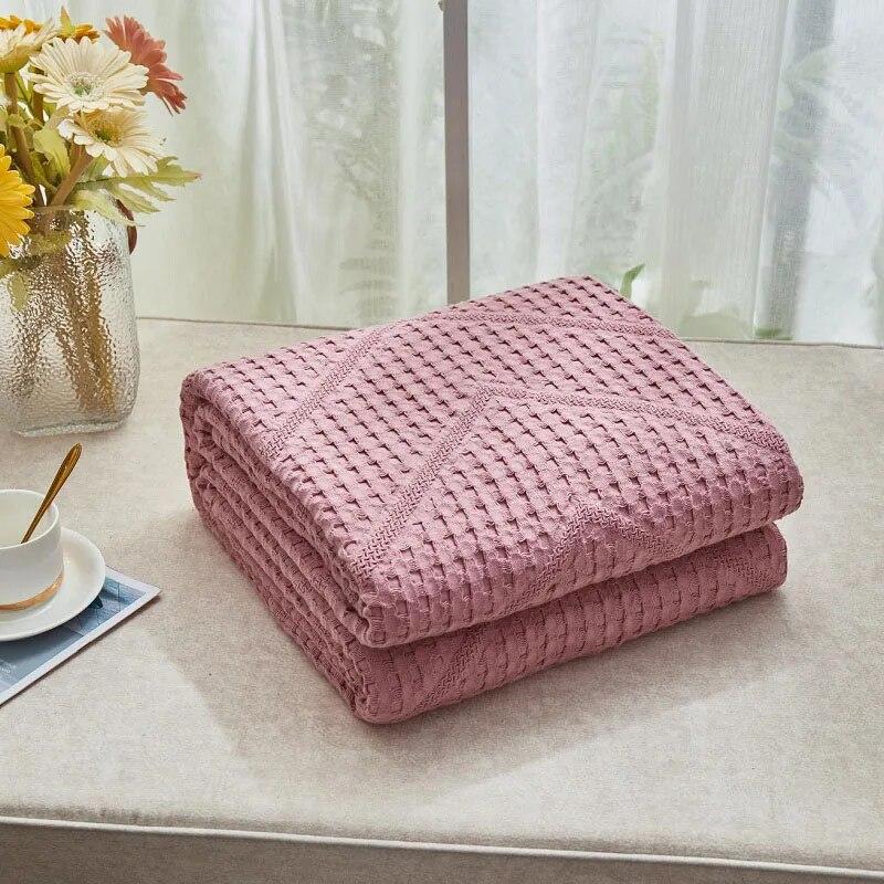 Японское клетчатое хлопковое одеяло, марлевое летнее одеяло, одеяло с кондиционером, двуспальное покрывало для маленьких детей и взрослых, покрывало на кровать