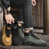 New Fashion Autumn And Winter Men's High Top Martin Boots Students Male Boys Trending Soft Sole Work Shoes Labor Protection Martin Sneakers