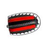 Real Carbon Fiber Roof Antenna Shark fin Cover Case for Dodge Charger 2015-