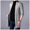Men's Long Cardigan Sweater Men Slim Knit Pull Male Knitted Coats Male Solid Harajuku Casual Streetwear Sweaters