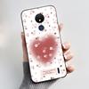 Печатный чехол для телефона Nokia C21 Capa Nokia C20 Plus Fundas Nokia C30 Чехол Мягкий силикон Черный корпус Милый Цветок Мультяшный Корпус