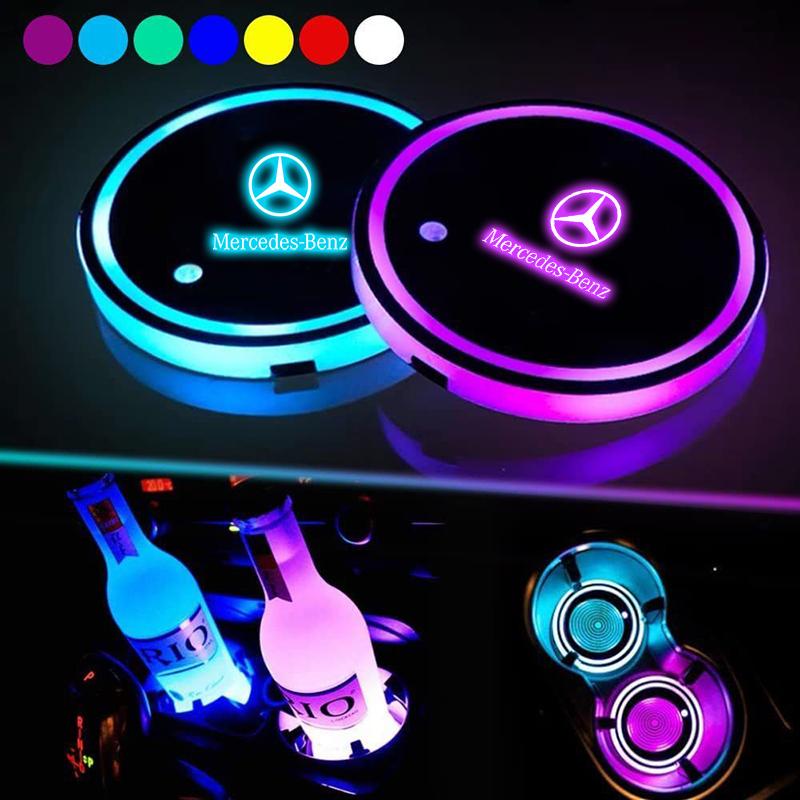 Светодиодная беспроводная подсветка порогов для Mercedes Benz A B C E S V Class GLB GLC GLE Pilot SLK SLC ML SL Vito AMG Sprinter W176 W205
