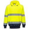 Мужская двухцветная толстовка с капюшоном High-Vis