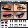 4 пары/компл. наклейка-подводка для глаз, без клея, самоклеящаяся, красочная, модная, красочная, для макияжа, наклейка для подводки глаз для женщин