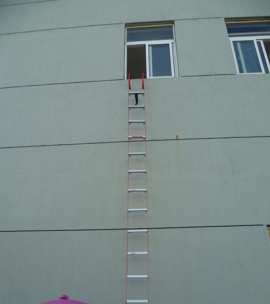 Высокопрочная веревочная пожарная лестница со стальным тросом и алюминиевым сплавом для безопасности дома