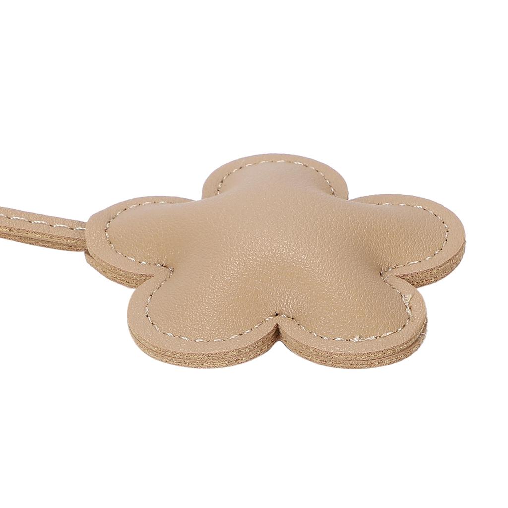 Подвеска-шарм для сумки Tonecraft в виде цветка, Простая, Классическая подвеска-шарм для сумки, Популярная, Стильная, Милая, Кожа из микрофибры, Мягкая, бежевый