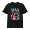 Футболка с длинным рукавом в ретро-стиле для женщин Mia Khalifa Модный принт винтажный Стирка уличный стиль Удобная Унисекс с графикой Повседневная