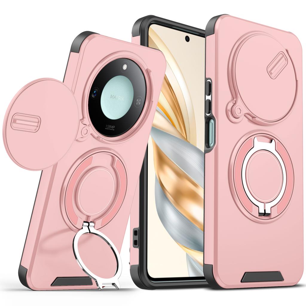 Чехол для Honor Magic6 Lite Чехол для Honor X9B Magic 6 Lite Магнитное кольцо Бронированный Слайдер для объектива камеры Чехол с поддержкой Magsafe Беспроводная зарядка