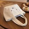 Kawaii Miffy Handbag Cartoon Rabbit Corduroy Portable Multifunctional Commute Cosmetics Storage Bag Girl Birthday Handbag Gifts