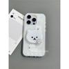 Белый Мишка в горошек Чехол для мобильного телефона iPhone 17 11/15promax двухслойный imd16 противоударный Для iPhone13 полностью закрывающий 12/X