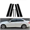 6 шт. Полированные стойки кузова для Mercedes Benz C-Class Седан W204 2007 2008 2009 2010 2011 2012- 2014 Наклейки на накладки окон дверей