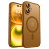 Luxury Frosted Shockproof Armor Phone Case For iPhone 17 16 15 14 13 12 11 Pro Max For Magsafe Matte Transparent Magnetic Cover