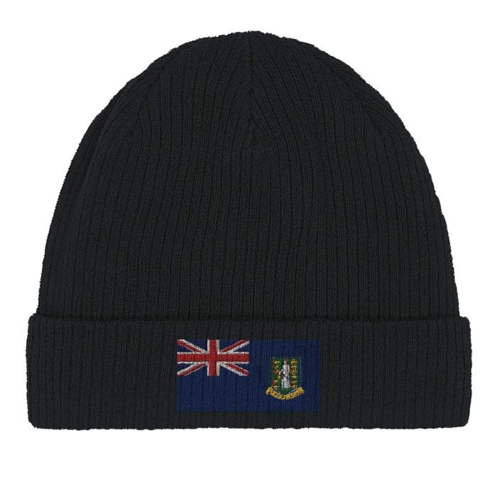 Bonnet Drapeau Îles Vierges Britanniques En Noir