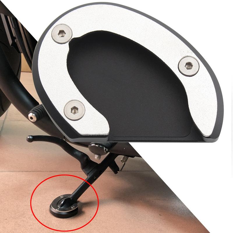 Moto Side Stand Extension Enlarge Pad Foot Support Cover Accessory For Triumph Bonneville Bobber T100 T120 2016-2020