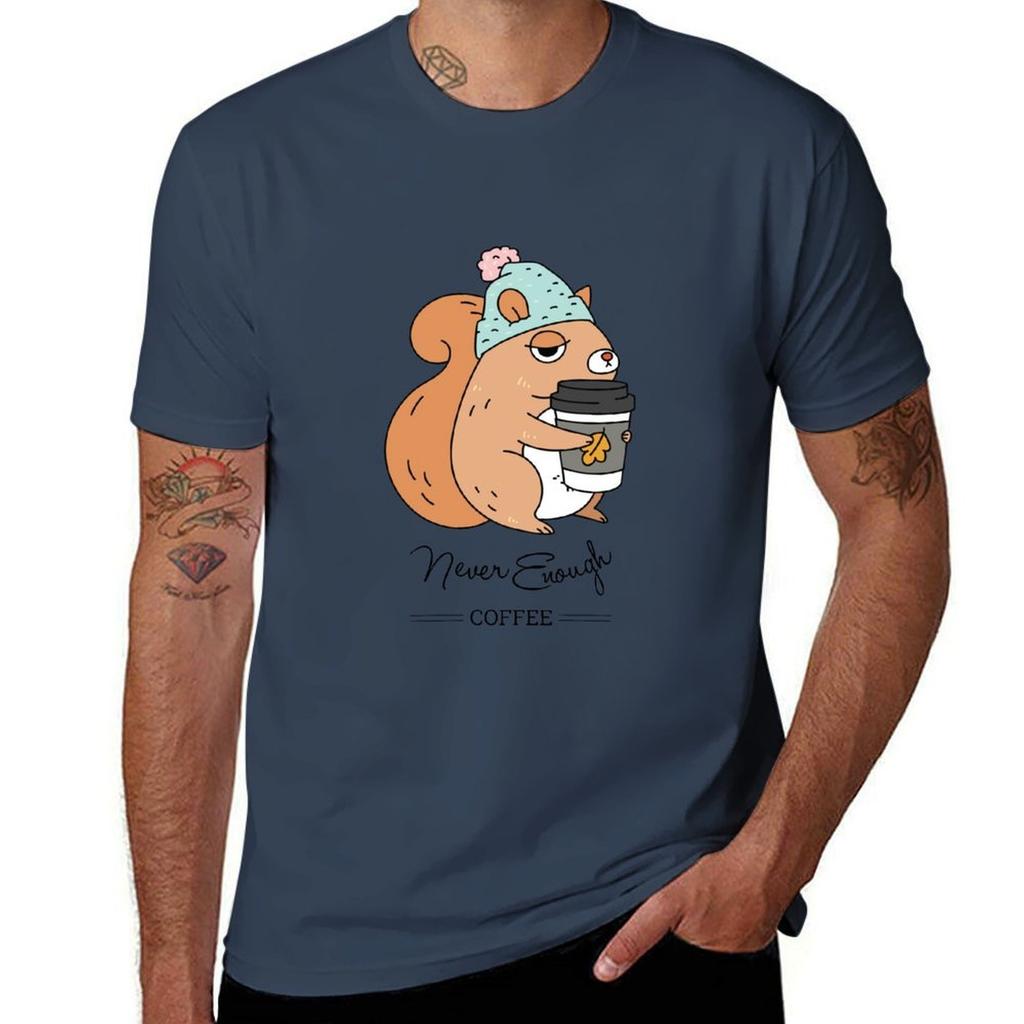 Squirrel never enough coffee TShirt Outdoor Activity Sports TShirt