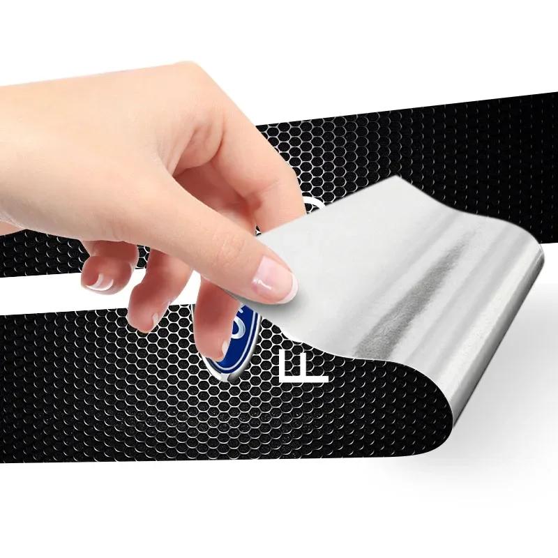 QVEE1 Car B-Pillar Center Column PET Decals Emblem 3D Stickers Car sticker For Ford Fiesta EcoSport Ranger Mondeo Mustang FOCUS 2 3 4