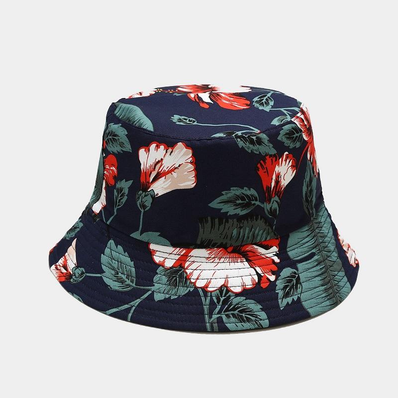 Fisherman's Hat Women's Printed Double-sided Sun Hat Summer Outdoor Travel Foldable Basin Hat