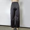 Осенние женские модные однотонные прямые эластичные брюки с высокой талией, свободные широкие брюки