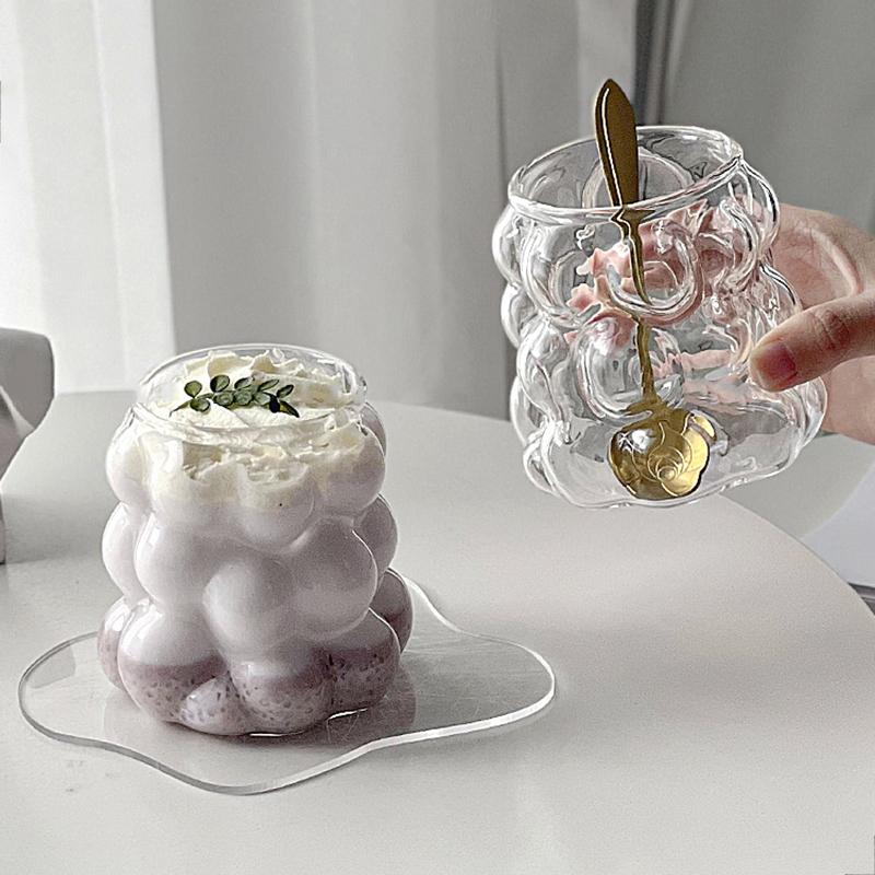 Холодные кофейные чашки Латте Кофейный стакан Сок Молоко Вода Чашка Прозрачная бутылка для воды Стаканы для напитков Кухонные принадлежности для стола