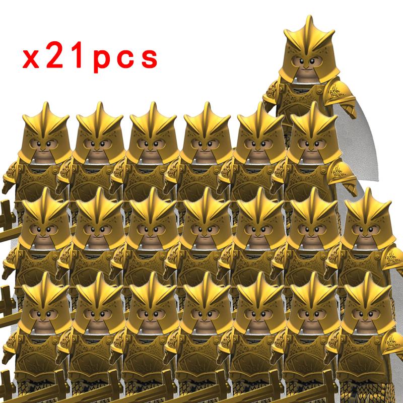 MOC Престолы Золотая Броня Воин Стражник Джейме Ланнистер Барристан Селми Мерин Трант Конструкторы Мини Экшн Фигурка Игрушки