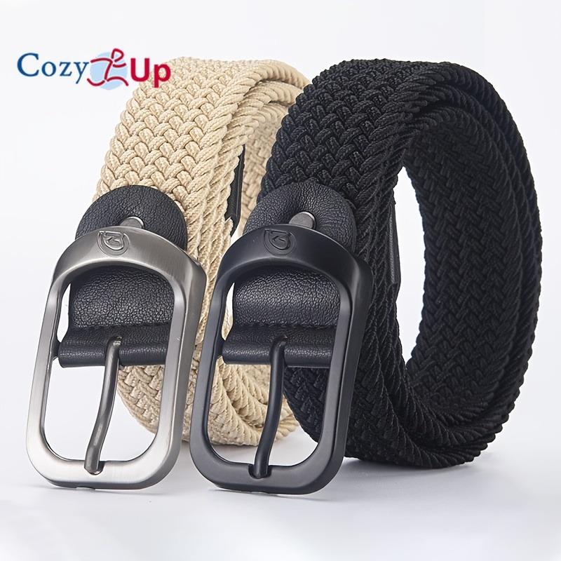 Men's Belt Casual Woven Elastic Belt Outdoor Sports Women's Belt Climbing Work Belt Jeans Suit Pants Men's And Women's Universal