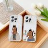 B-BoJack-K H-Horseman-N Чехол для телефона для iPhone 17p 16 15 14 13 12 11 Mini Pro Max Plus Прозрачная крышка