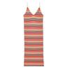 Lacoste Womens/Ladies Striped Cotton Blend Long Maxi Dress
