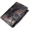 Capacious Vertical Women's Wallet Made of Genuine Leather with Snake Embossing CANPELLINI Wallet 21676 Multicolour