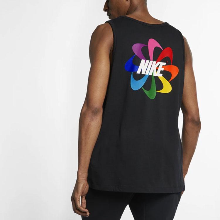 Nike Спортивная майка Gilbert Baker с принтом ветряной мельницы, мужские топы, черные CD7486-010