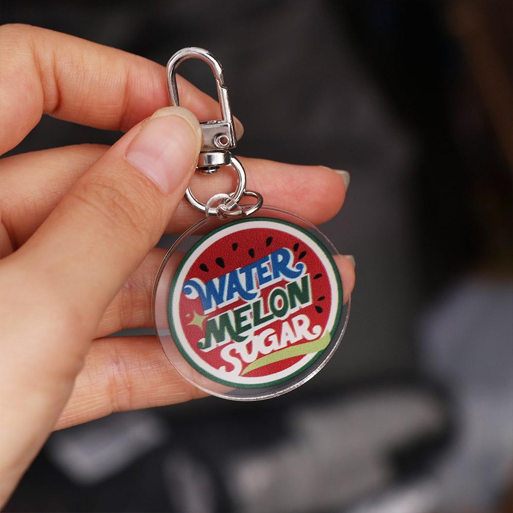 Acrylic Shining Watermelon Keychain Viva La Vida Acrylic Watermelon Pendant Gift   Phone