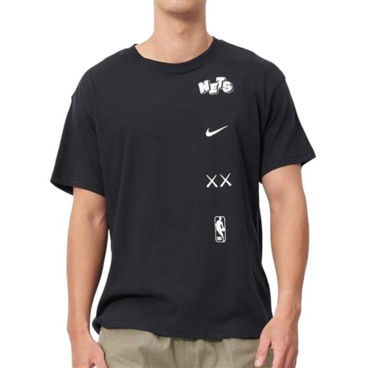 Nike X NBA Brooklyn Nets SS24 Футболка Мужская Черная FN2017-010