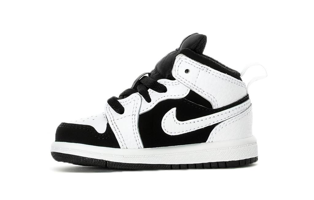 Jordan 1 Mid Белый Черный TD 640735-113