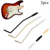 3pcs 6mm Tremolo Arm Whammy Bar Vibrato Steel with Spare Caps for Electric Guitar