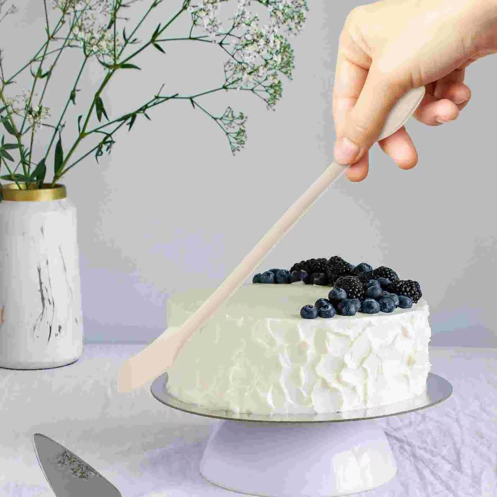 4Pcs Lengthened Silicone Spatula Set Heat Resistant Butter Spreader Jam Scraper Cake Cream