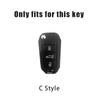 Car Sticker 2025 Hot Zinc Alloy Car Key Case Bag Shell Holder Protection Fob For Peugeot 207 206 208 308 408 508 2008 3008 4008