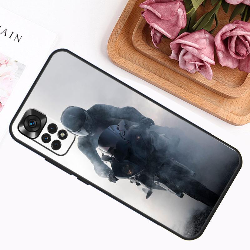 Fashion Motorcycle Man Case For Xiaomi Redmi Note 14 13 12 11 9 10 Pro 9S 10S 11S 12S Redmi 14C 13C 12C 10C Cover