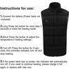 Men Electric Vest Heated Jacket Usb Winter Body Warmer Windproof Gilet Coat Tops