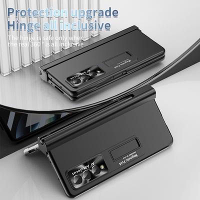 Модный складной чехол с подставкой для Samsung Galaxy Z Fold4 5g Fold 4 Fold3 Fold 3 Zfold4, чехлы из закаленного стекла