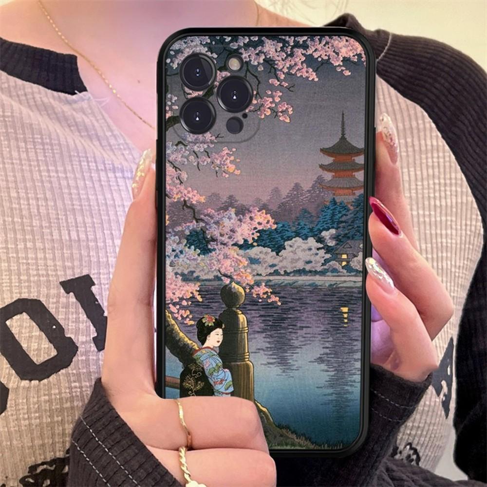Чехол для телефона в японском стиле для iPhone Samsung Galaxy Redmi Xiaomi Oppo OnePlus Note SA 7 8 9 10 11 12 13 14 20 21 22 23 53 54 Pro Max Plus Ultra