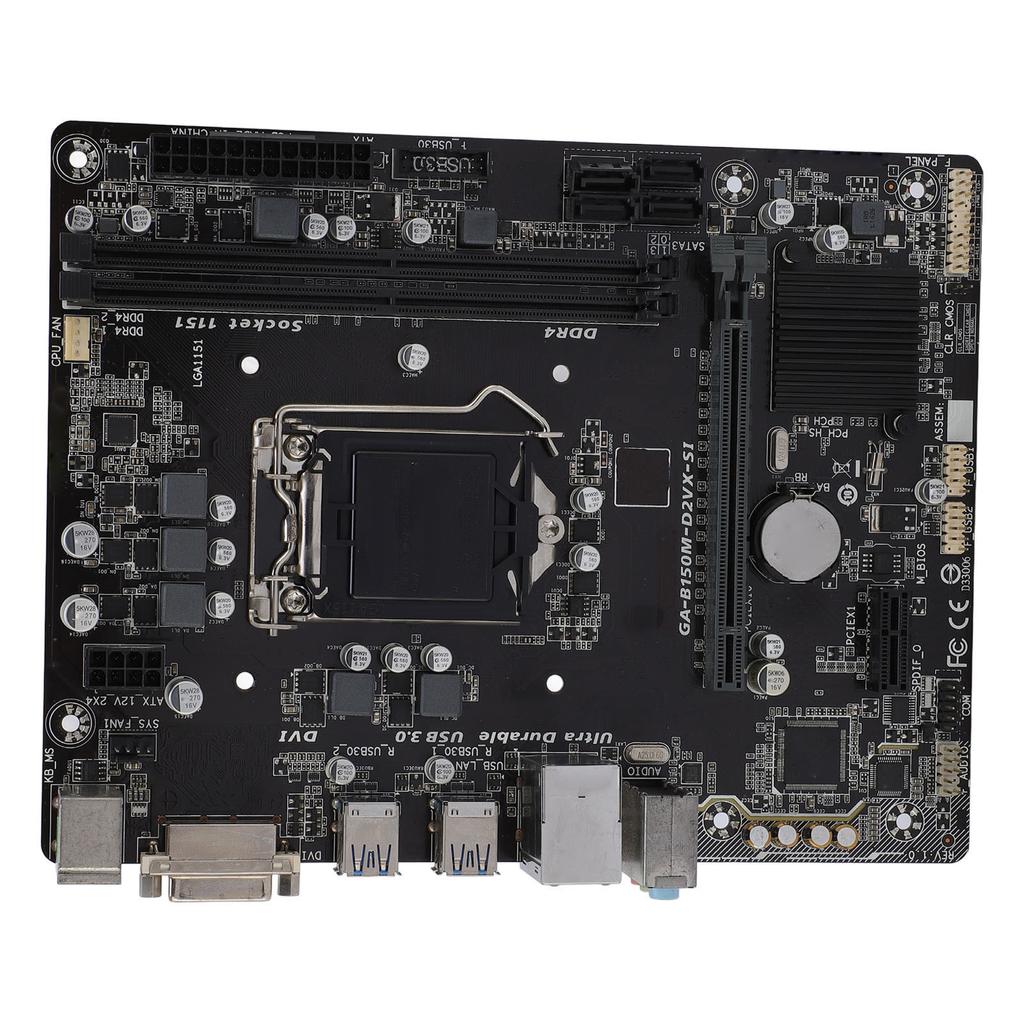 Материнская плата M ATX для настольного ПК PCI E 3.0 Разъем для ЦП LGA 1151 Двухканальная память DDR4 2133 МГц для Core I7 I5 I3 Pentium Celeron 14 нм