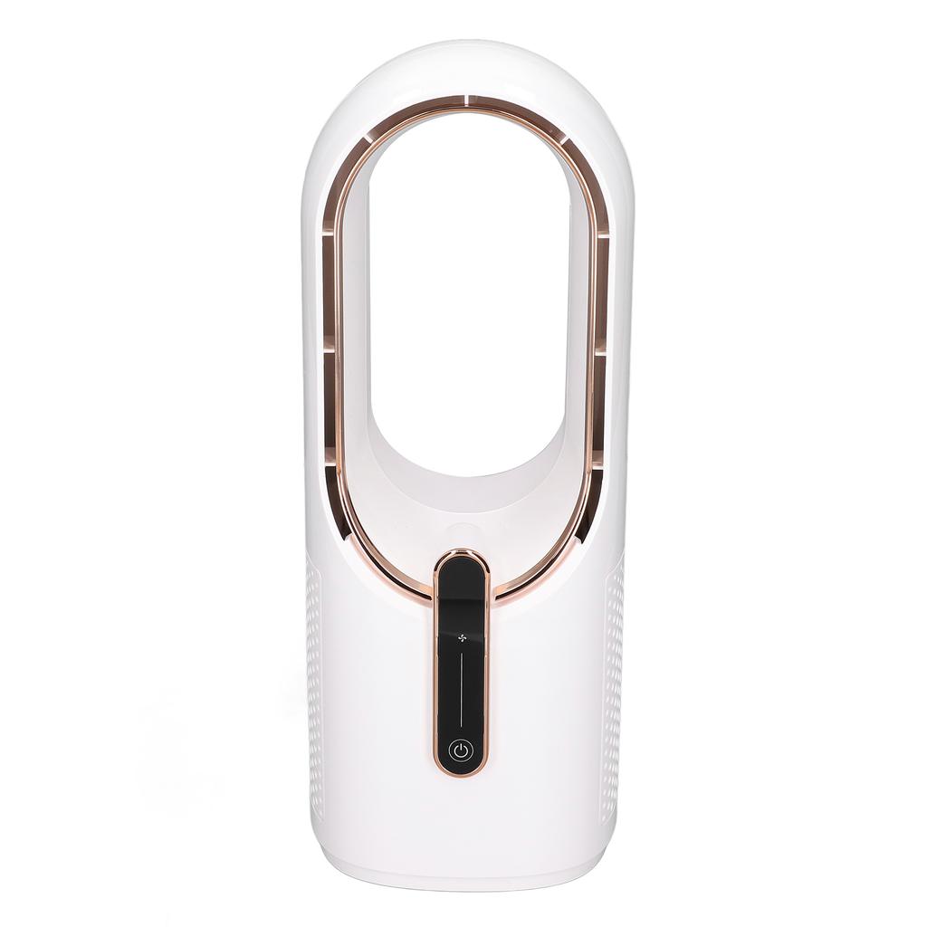 Мини-вентилятор без лопастей с 3 скоростями охлаждения, сенсорным управлением, портативный вентилятор с зарядкой через USB для спальни