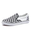 Canvas Shoes Schoolgirl Harajuku Ulzzang Black And White Plaid Retro Hong Kong Style Flat Baseplate Shoes Tide