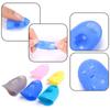 5/10Pcs Silicone Finger Sleeve Slip Anti-scalding Needle Flip Book Money Playing Piano Thimble Tip Hollowed Out Breathable