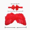 Lovely Prop Angel Wings Hairband Photo Outfit for Infants Baby Newborn Kids