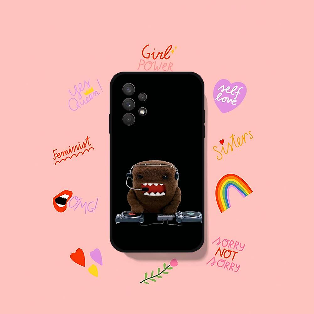 Милый чехол для телефона D-Domo Kun для Samsung Galaxy S25 S24 S23 S22 S21 FE Plus Ultra A13 A20 A32 A70 Черный чехол